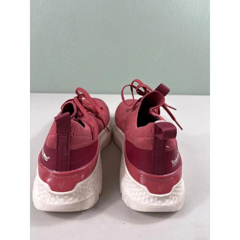 Timberland PRO Burgundy Composite Safety Toe Work Shoes Women's 8M Lightweight‎